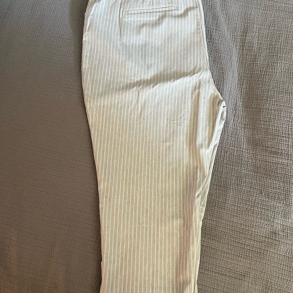 Penningtons Light Grey Ankle Cropped Pants Sz 30